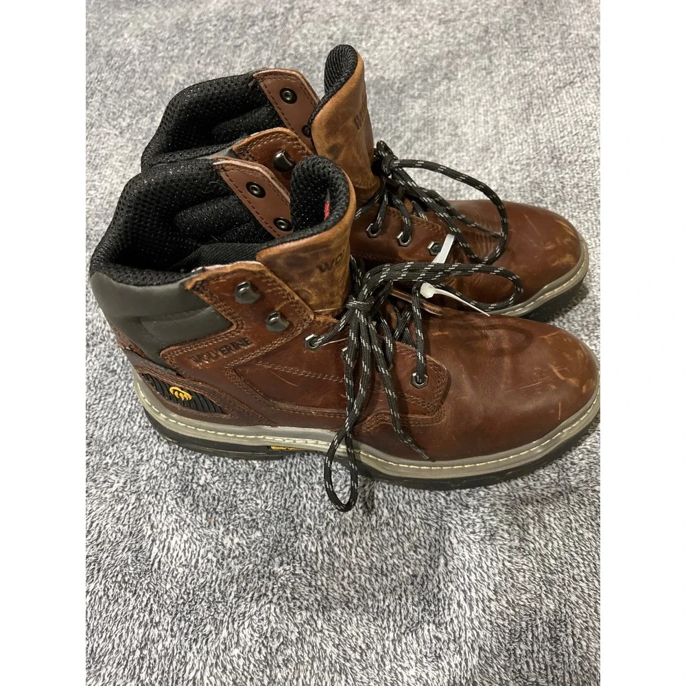 Wolverine Durashocks Flex Mens 10.5 EW Brown Leather Waterproof Work Boots 400g